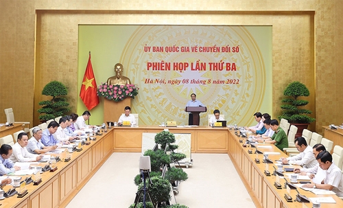 Thủ tướng Chính phủ Phạm Minh Chính chủ trì Phiên họp thứ Ba, Ủy ban Quốc gia về chuyển đổi số